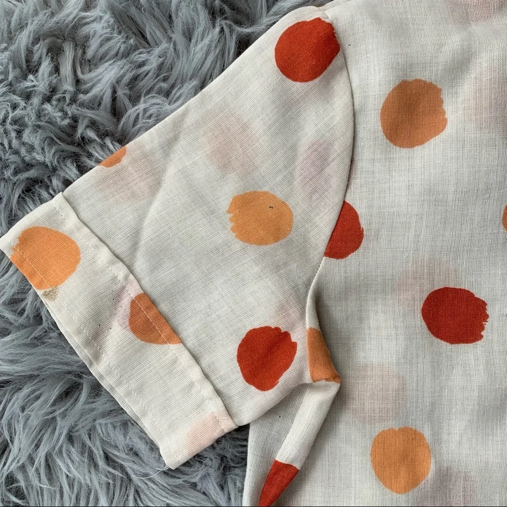 Vintage COS COB Polka Dot 1970’s USA Button Down - Picture 4 of 14